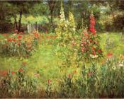 蜀葵和罂粟花-赫米蒂奇 - 约翰·奥蒂斯·亚当斯